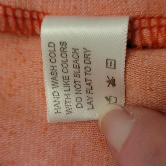 Boston Proper short sleeve hooded sport jacket. Size XS,  Coral (orange tint) - Picture 9 of 9